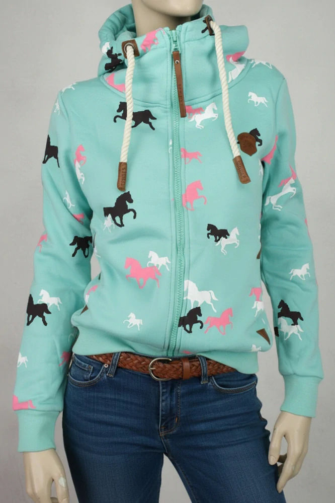 Dámská mikina  zelinkavá  