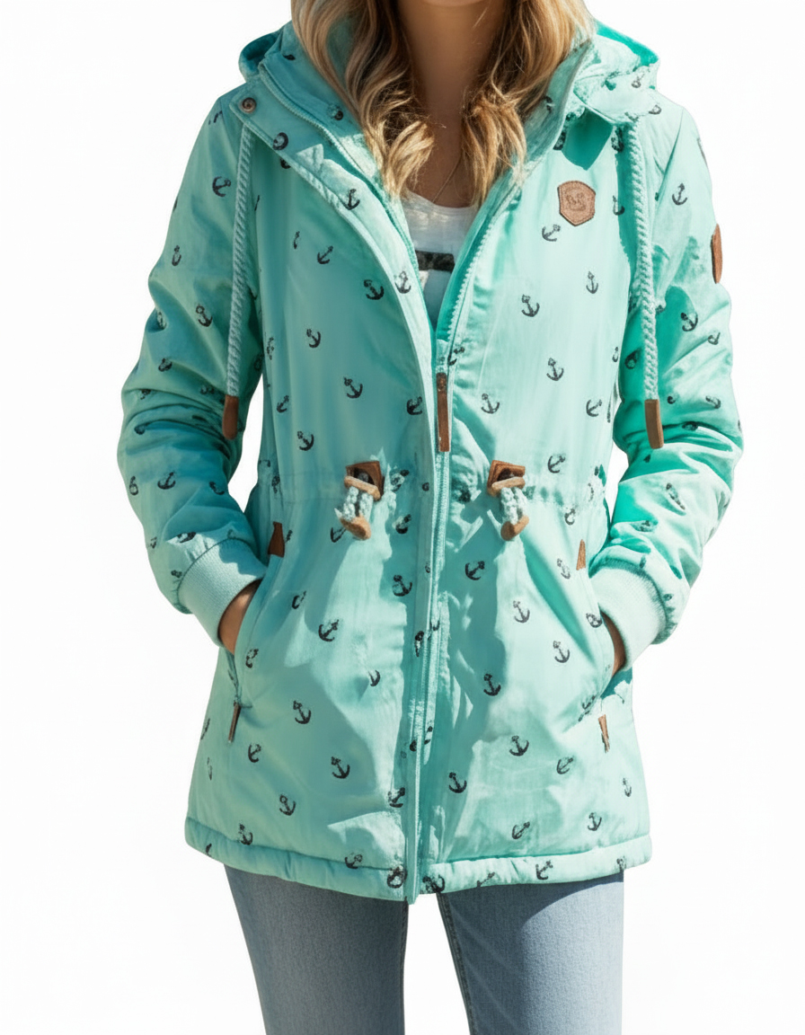  Dámská zimní bunda velké velikosti 2XL až 6XL zelinkavá  Již pouze vel. XXl a XXXL