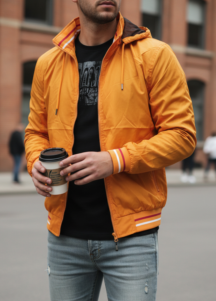 Pánská letní bunda EUROJEANS okrová