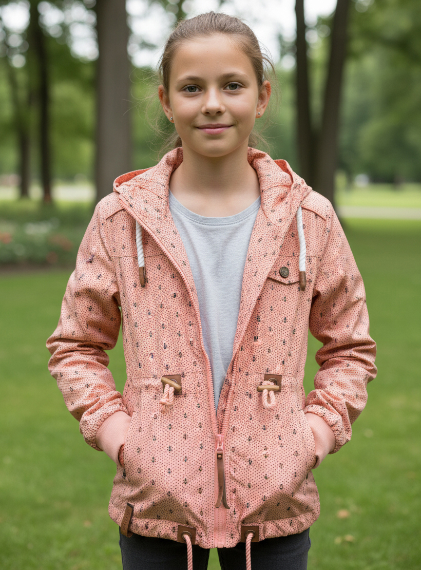 Dětská letní bunda lososová 