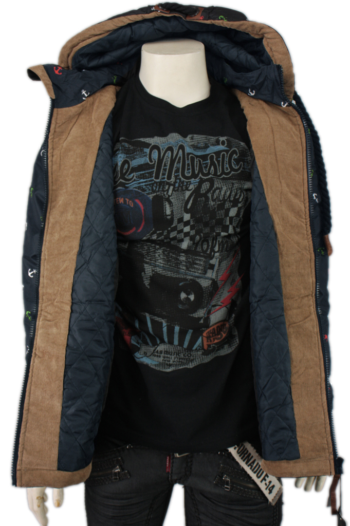 Pánská zimní (přechodová) bunda modrá 