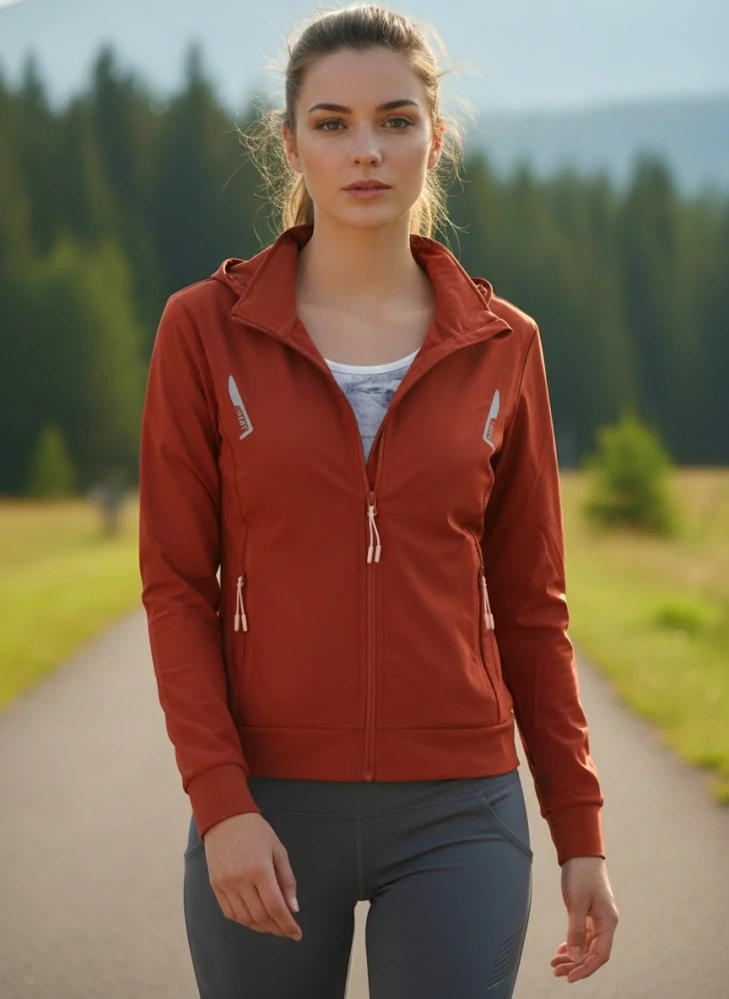 Dámská sport letní bundička cihlově červená 