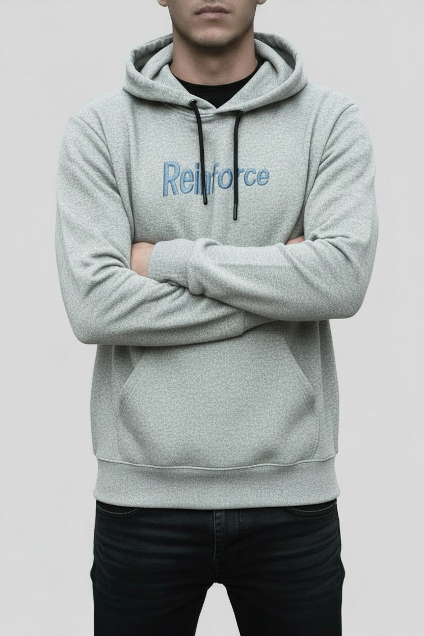 Pánská mikina RVCA Světle šedý melír Turecko