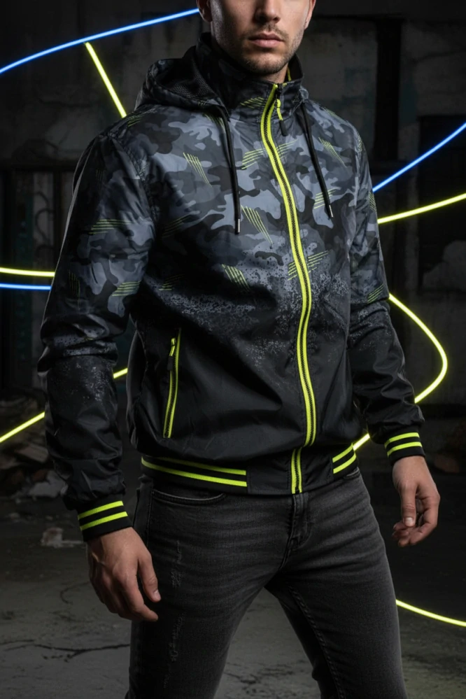 Pánská bunda Euro jeans neon