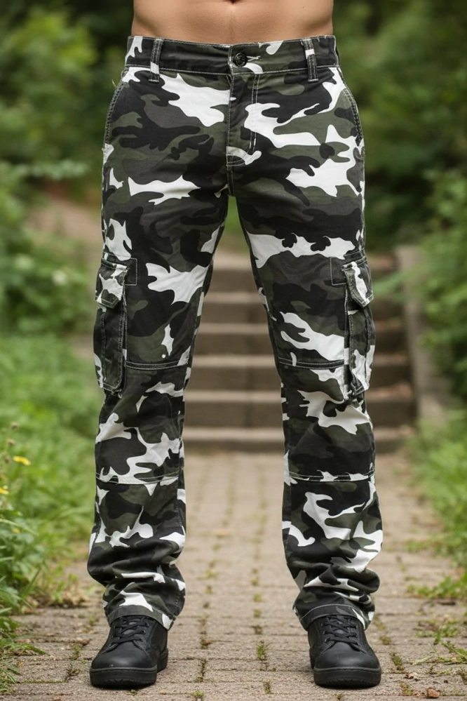 Letní pánské maskáčové kalhoty LOSHAN :  metro  