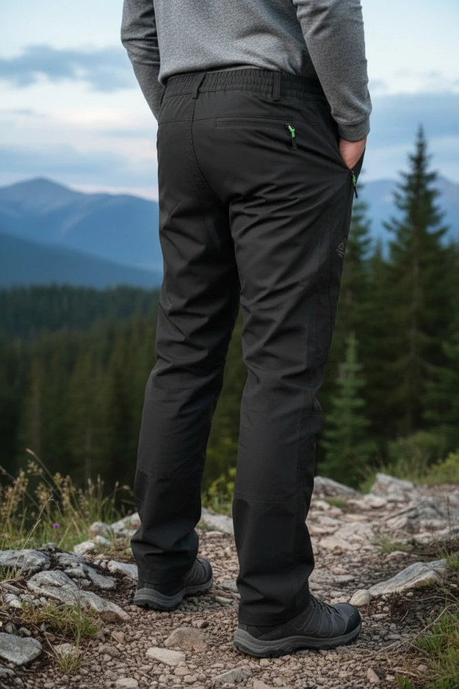  Pánské outdoorové kalhoty černé Sezon Outdoor Již pouze vel. S 