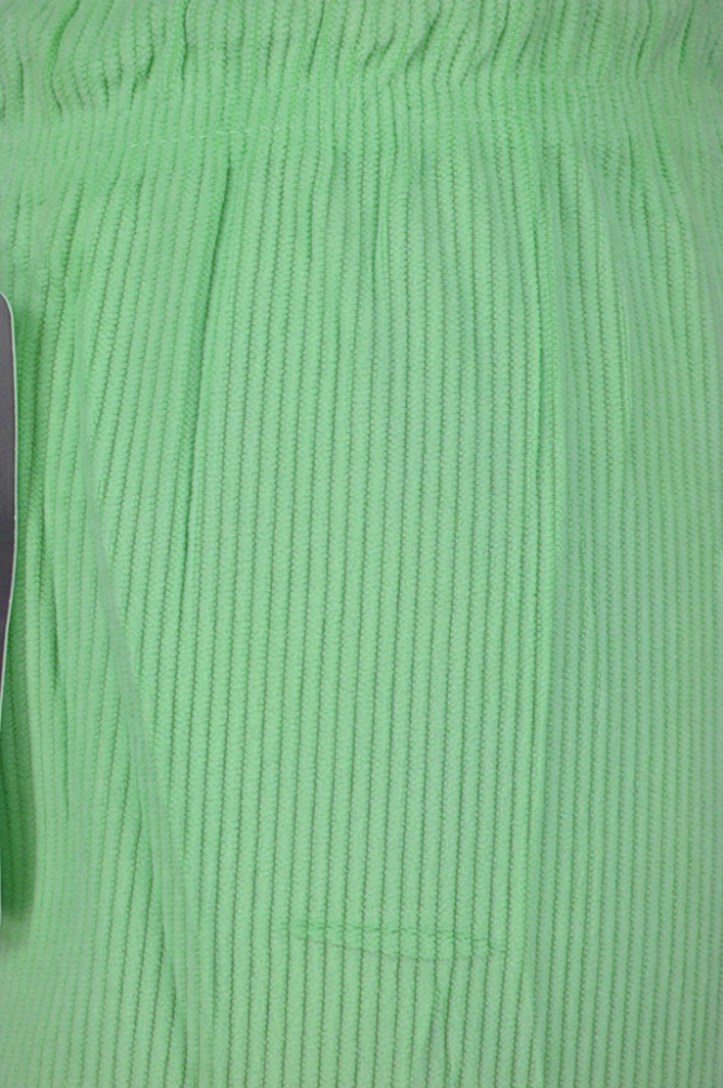 Dámské letní kalhoty - manšestr - zelená