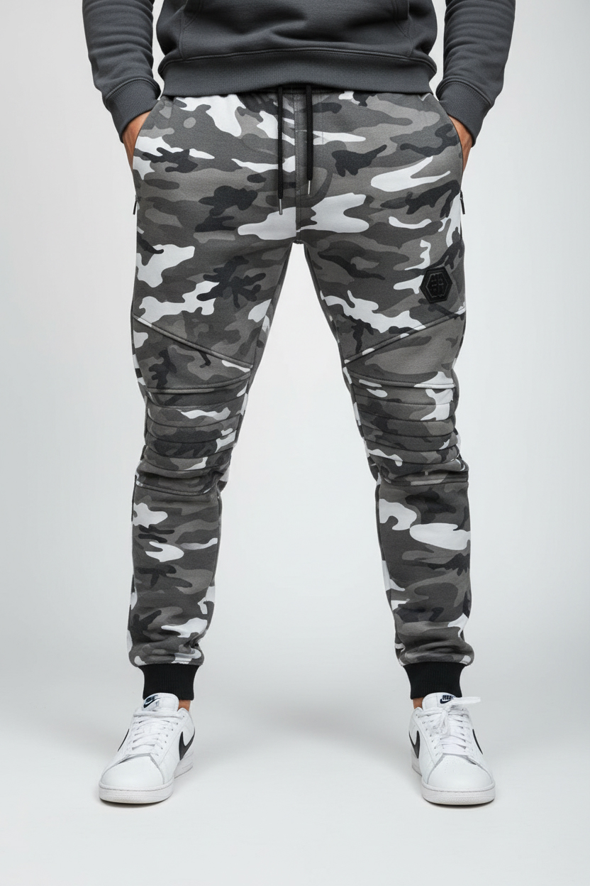 Pánské zateplené maskáčové tepláky VINTE Vzor-metro  