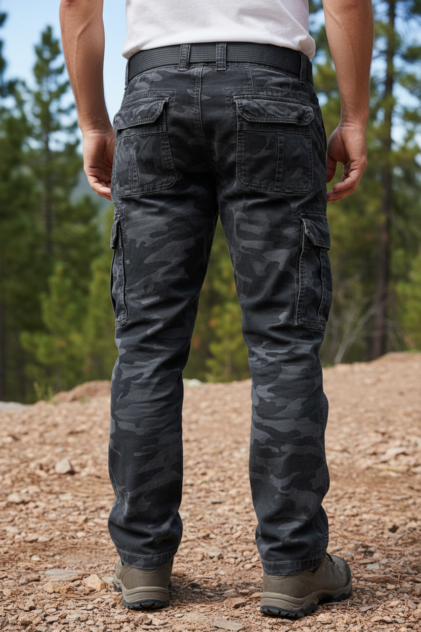 Pánské maskáčové kalhoty modro šedý maskáč 