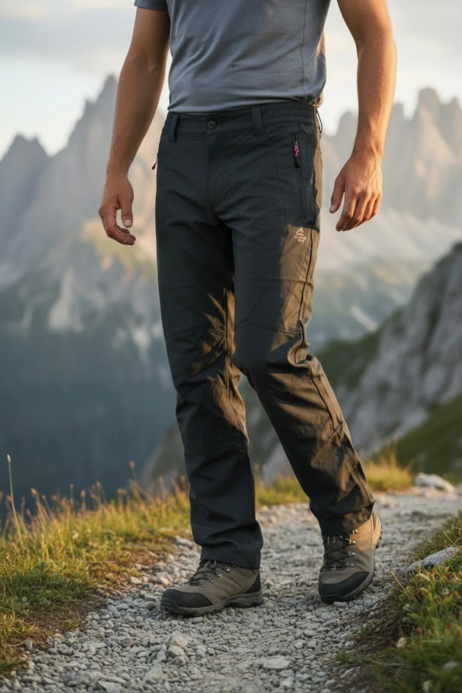 Pánské outdoorové kalhoty šedé Již pouze vel. S, M a L