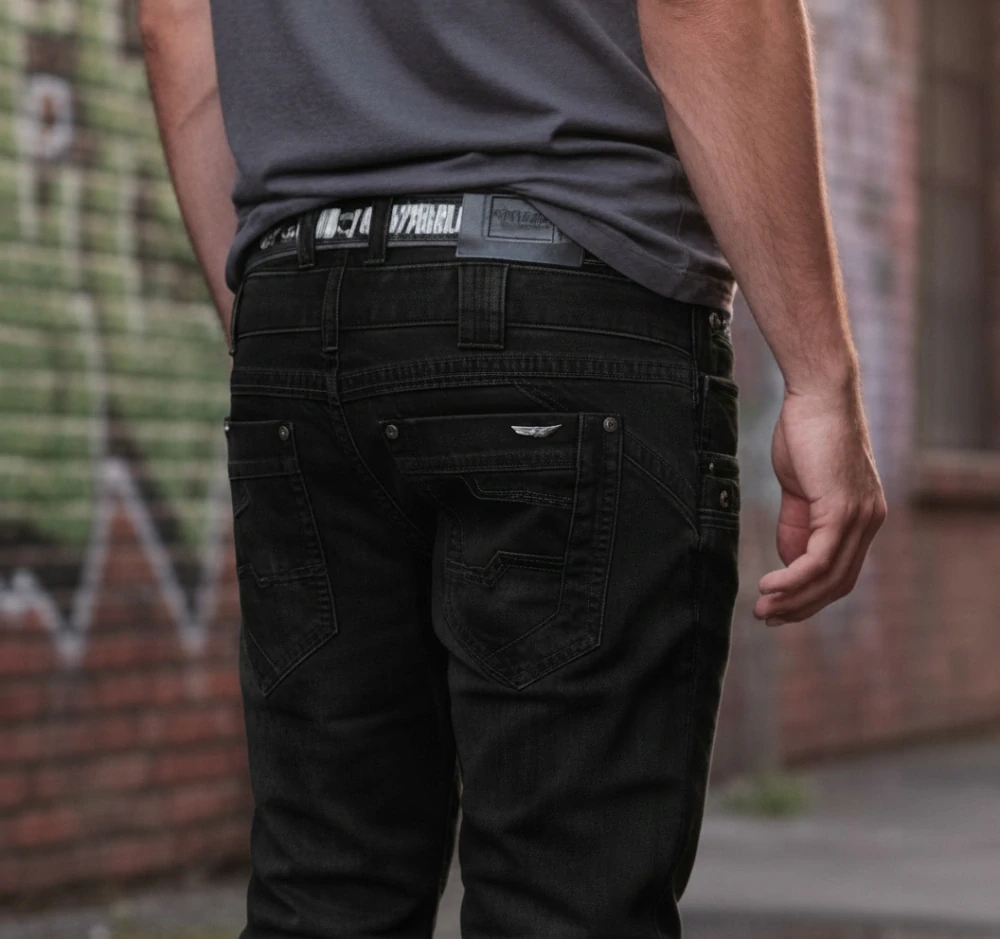 Pánské rifle DTG jeans černé