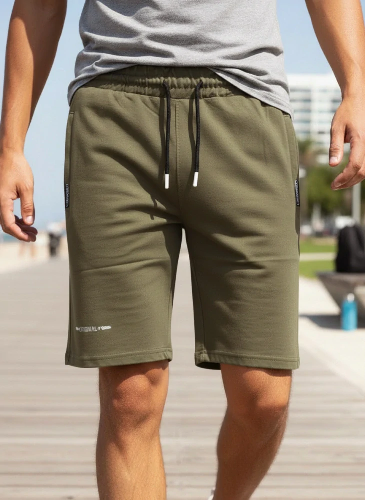 Pánské teplákové kraťasy Turecko khaki