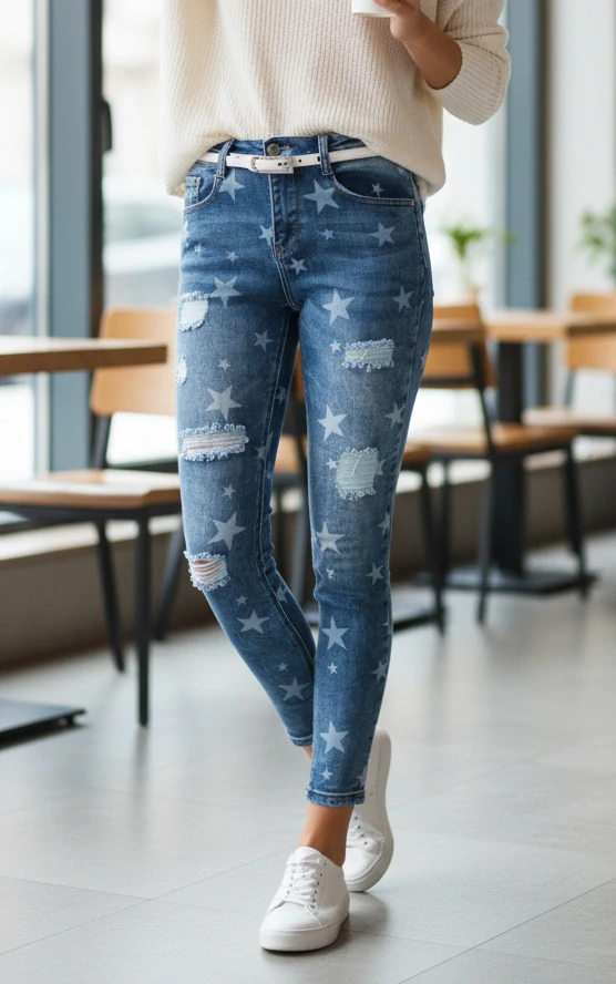 Dámské strečové rifle Denim LIFE