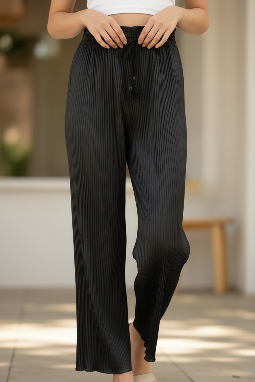 Dámské letní kalhoty černé