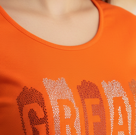 Dámské tričko Mari Time oranžová Vel. 44 a 46