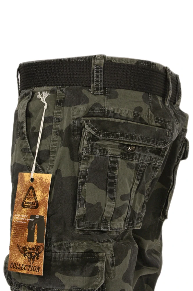 SLEVA velikosti 30  Pas 78cm Pánské maskáčové kalhoty woodland matný