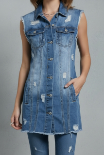 Riflová šatovka P.O.P. Seven Jeans Již pouze vel. S/M