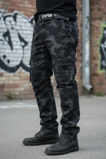 Letní pánské maskáčové kalhoty LOSHAN :  šedo modrá 