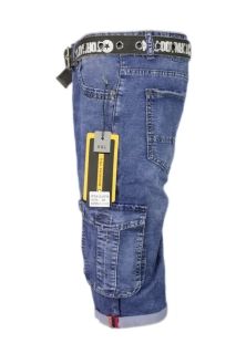 Pánské riflové kraťasy K&L denim Jeans - nadměrná velikost 