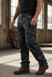 Pánské maskáčové kalhoty modro šedý maskáč 