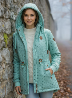  Dámská zimní parka VINTE zelinkavá  