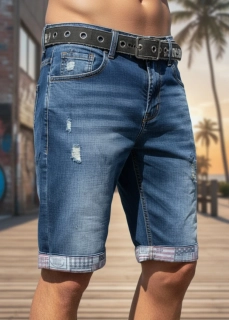 Pánské riflové kraťasy DTG jeans Již pouze vel. 29, 30 a 31 Pas od 74cm (volně) do 84cm (napnutě)