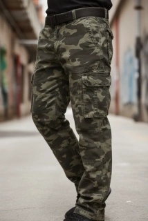 Pánské maskáčové kalhoty woodland (matný)