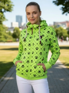 Dámská mikina neonově zelená Již pouze vel. XXXL