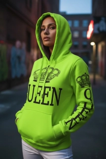 Dámská mikina VINTE neonově zelená