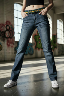 Dámské džíny  DTGGREEN jeans klasický střih