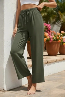 Dámské letní kalhoty HZJ fashion khaki
