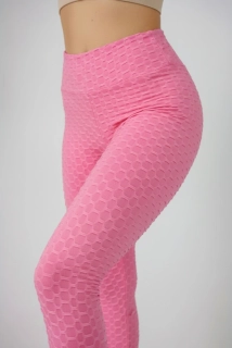 Push up legíny zářivě růžová