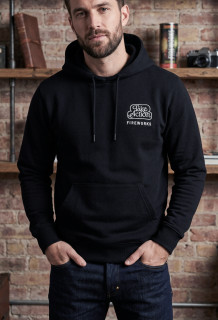 Pánská mikina RVCA fivevorks tmevě modrá Výroba Turecko